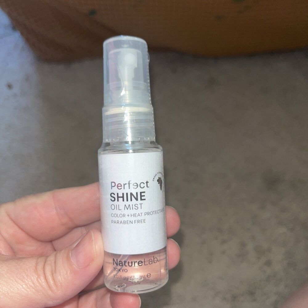 NatureLab Tokyo Perfect Shine Oil Mist For Hair 1oz/30ml Travel Size SEALED